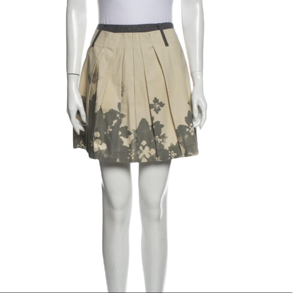 Philosophy di Alberta Ferretti Floral Print Pleated Mini Skirt 4